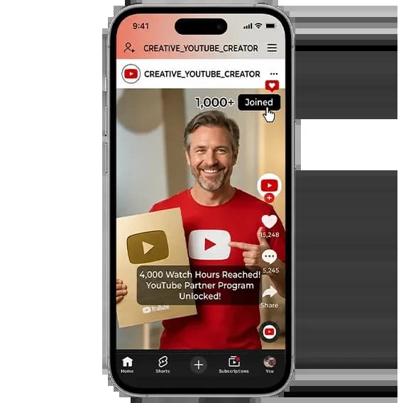 Buy youtube watchtime and happy to show YouTube Gold Creator Award